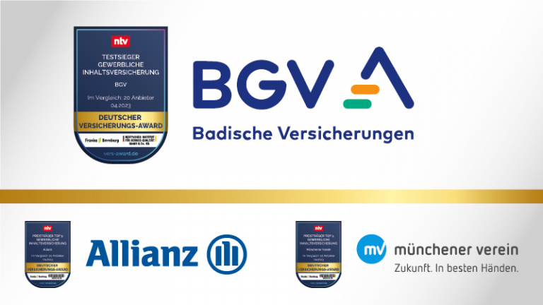 Deutscher Versicherungs-Award - Testsieger Inhaltsversicherung