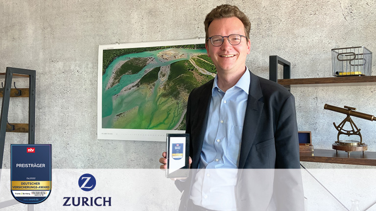 Deutscher Versicherungs-Award 2022 Gesamtsieger Lebensversicherung Zurich